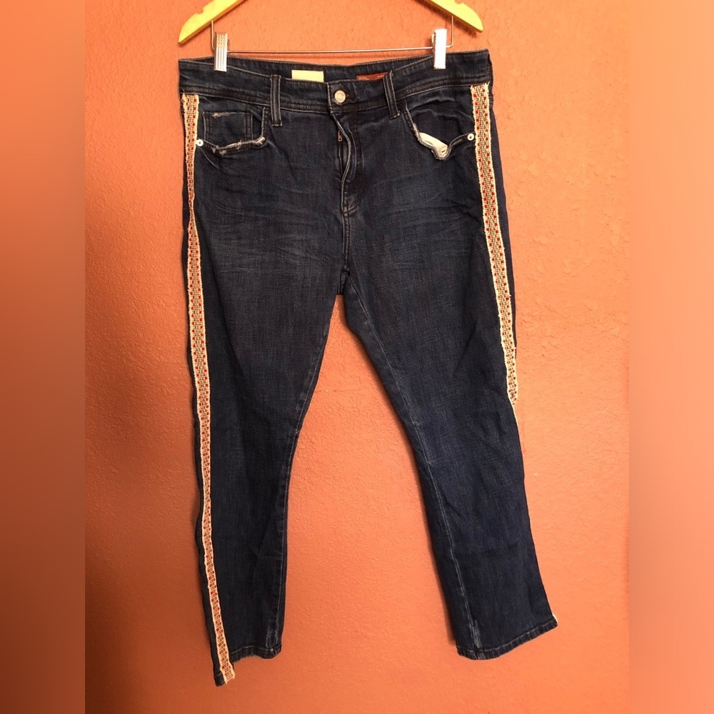 Pilcro The Slim Boyfriend Crop 32 Petite